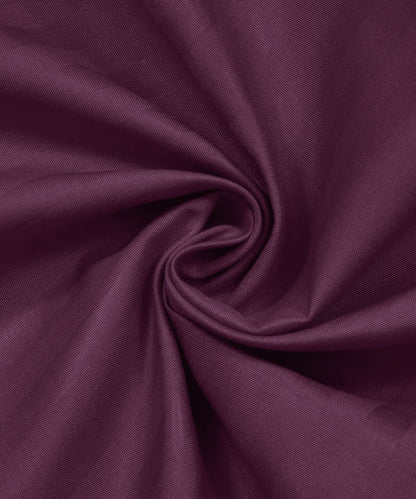 Wine Satin Stripe Flat Bedsheet with Pillow Cover