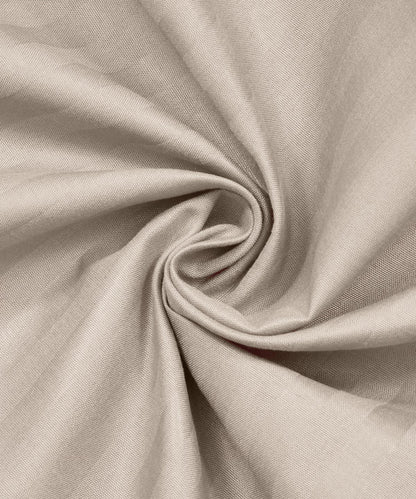 Beige Satin Stripe Flat Bedsheet with Pillow Cover