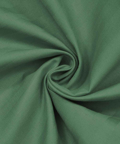 Dark Green Satin Stripe Flat Double Bedsheet With 2 Pillow Covers