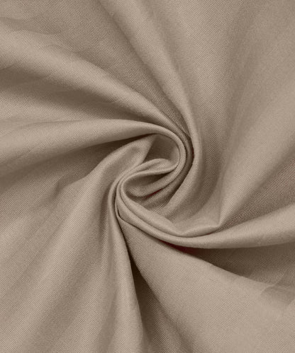 Dark Beige Satin Stripe Flat Double Bedsheet With 2 Pillow Covers