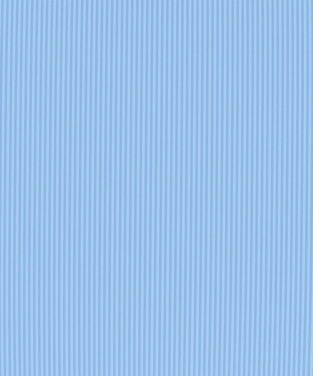 Blue Satin Stripe Flat Bedsheet with Pillow Cover