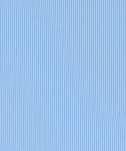 Blue Satin Stripe Flat Bedsheet with Pillow Cover