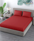 Red Queen Fitted Bedsheet With 2 Pillow Covers