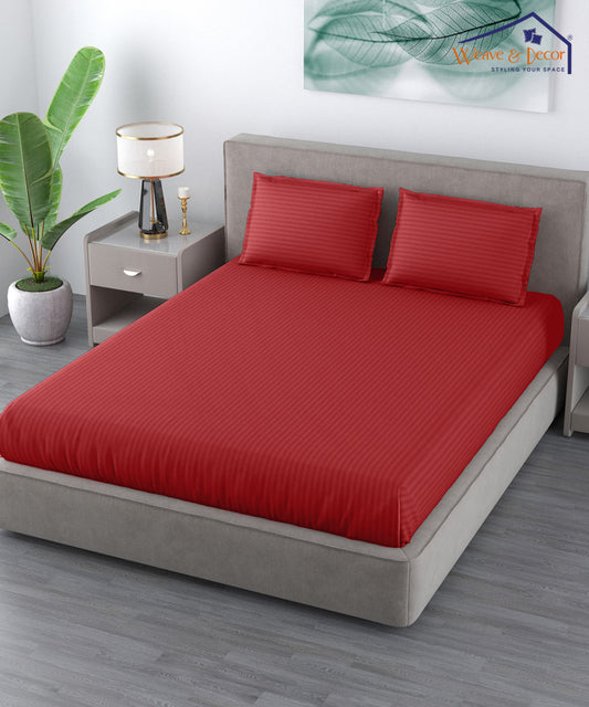 Red Queen Fitted Bedsheet With 2 Pillow Covers