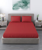 Red Queen Fitted Bedsheet With 2 Pillow Covers