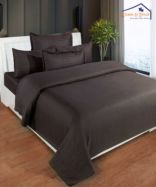 Brown Comforter Set with Bedsheet & Pillow Covers
