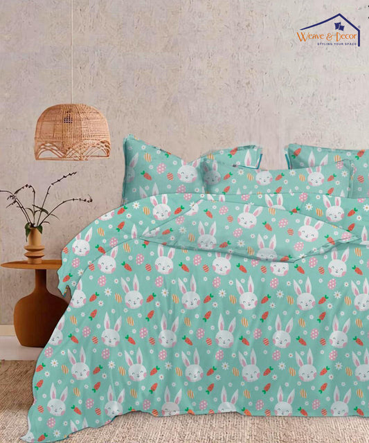 weave&décor kids bunny & carrot 350GSM All Weather Comforter