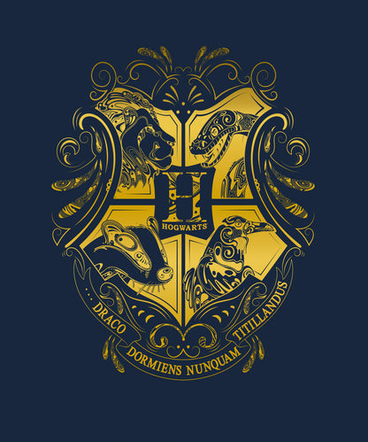 Harry Potter Hogwarts Crest Bedsheet with 2 Pillow Covers