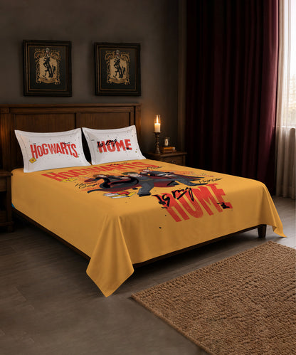 Harry Potter Wizarding Adventure Bedsheet with 2 Pillow Covers