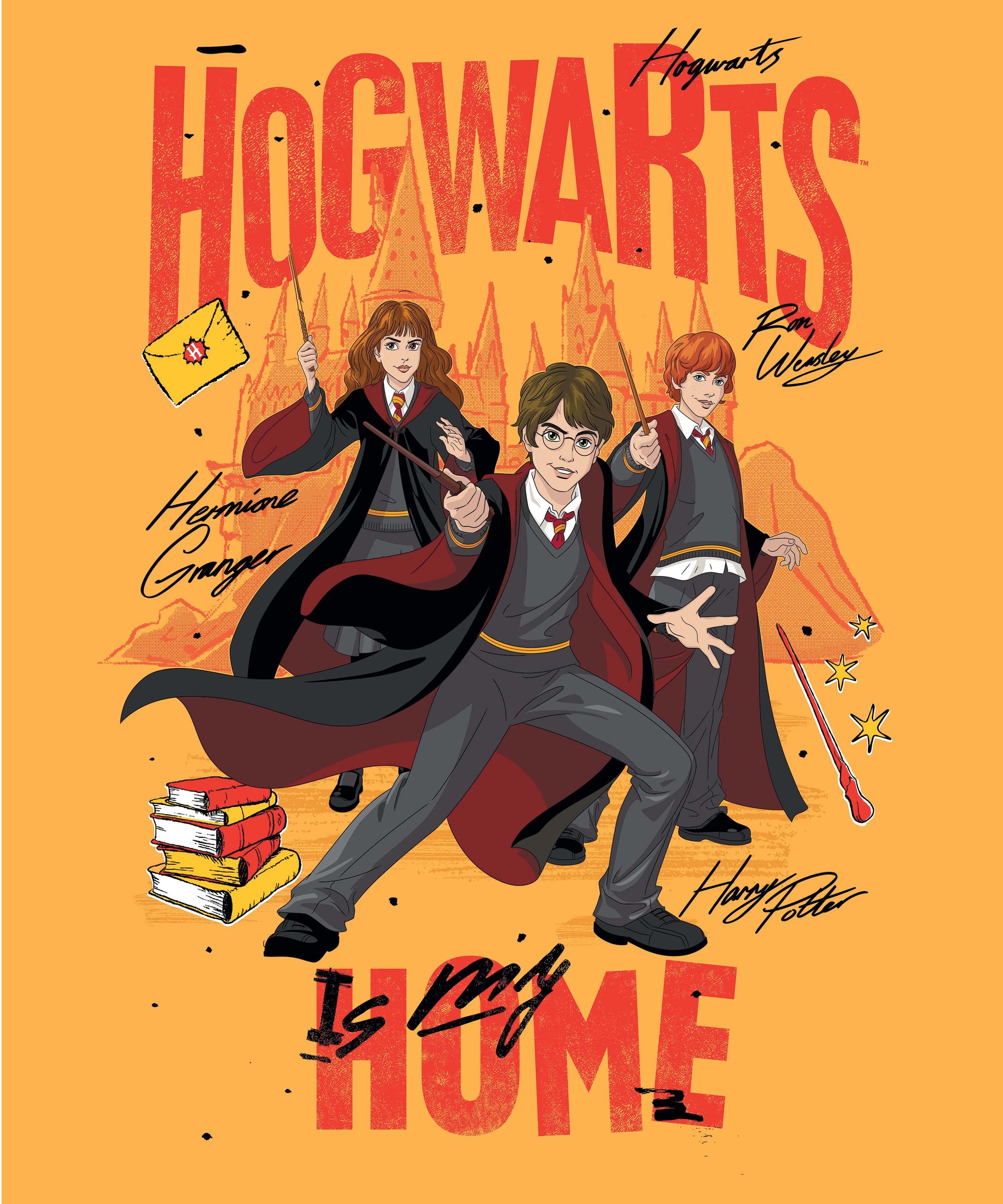 Harry Potter Wizarding Adventure Bedsheet with 2 Pillow Covers
