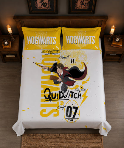 Harry Potter Quidditch Champion Bedsheet with 2 Pillow Covers