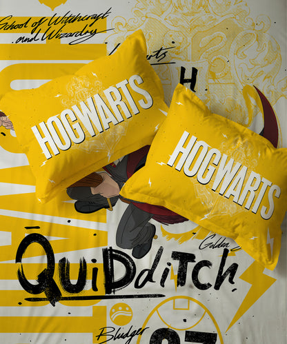 Harry Potter Quidditch Champion Bedsheet with 2 Pillow Covers
