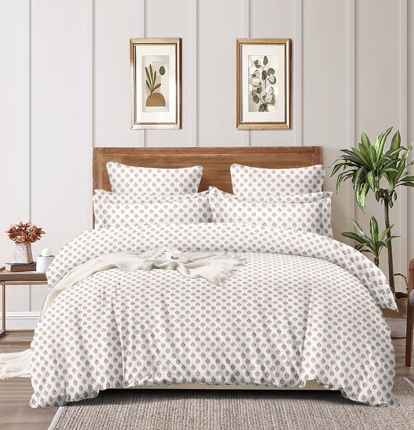 Ivory Bloom Pillow Cover Set of 2