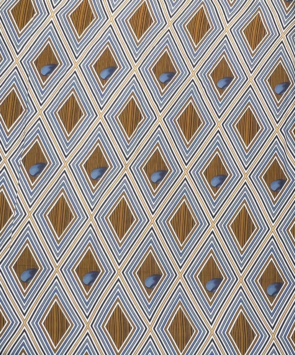 Golden Diamond Harmony – 200 GSM Pure Cotton Double Bedsheet with Pillow Covers |90x100 inches