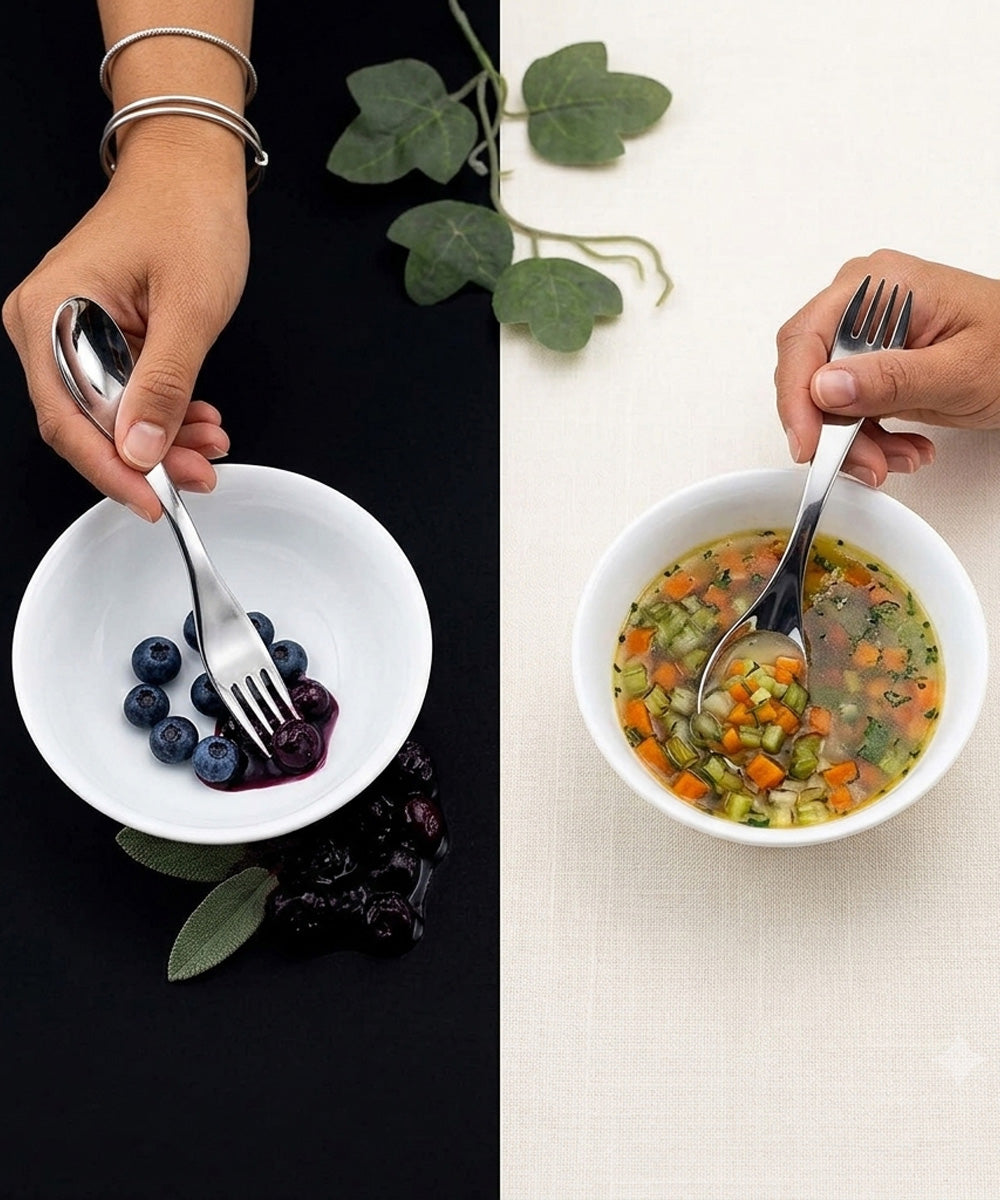 Stainless Steel Spork (2 in 1 Spoon & Fork)
