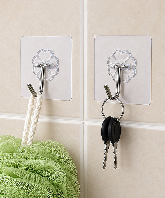 Self-Adhesive Wall Mount Hooks - Set of 5