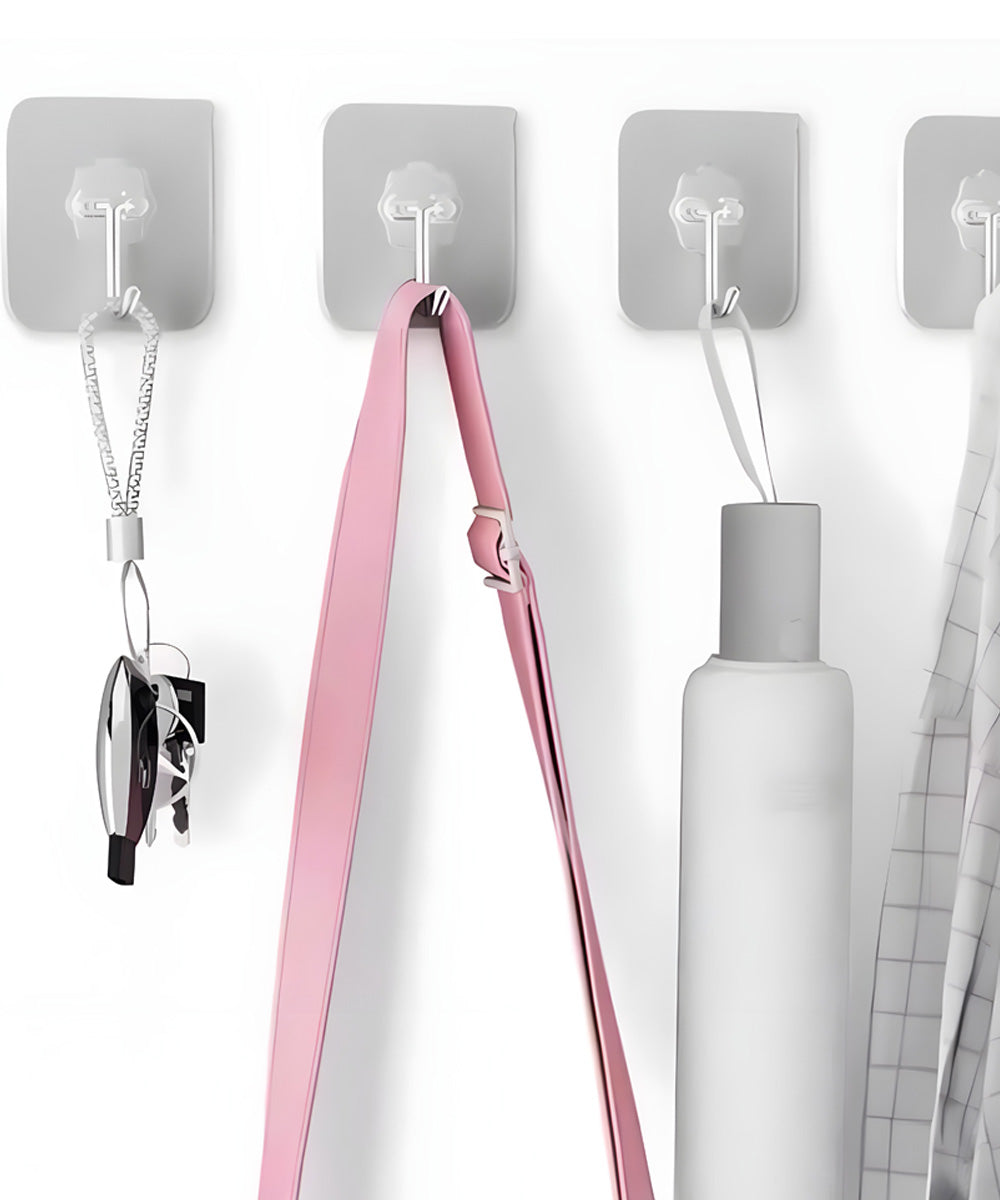 Self-Adhesive Wall Mount Hooks - Set of 5