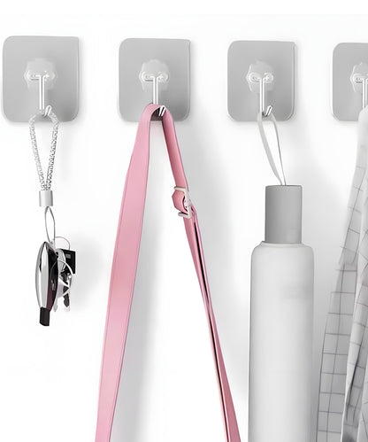 Self-Adhesive Wall Mount Hooks - Set of 5