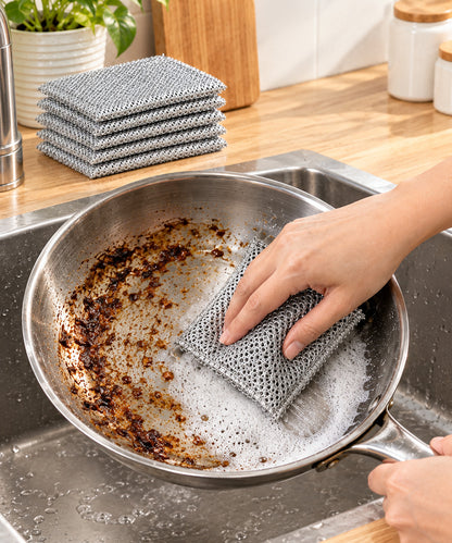 Wire Mesh Dish Cleaning Scrubber - Set of 3