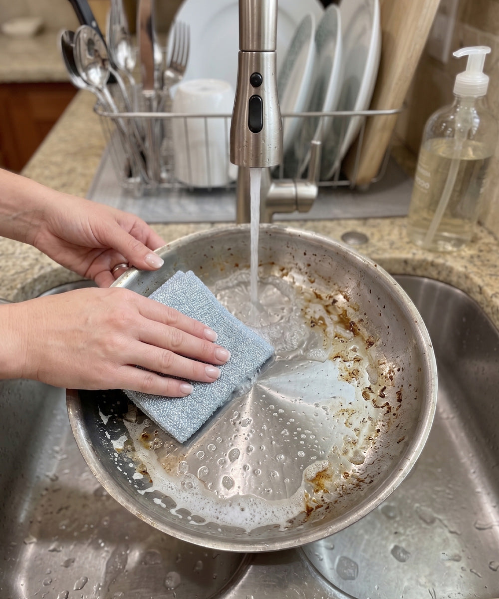 Wire Mesh Dish Cleaning Scrubber - Set of 3