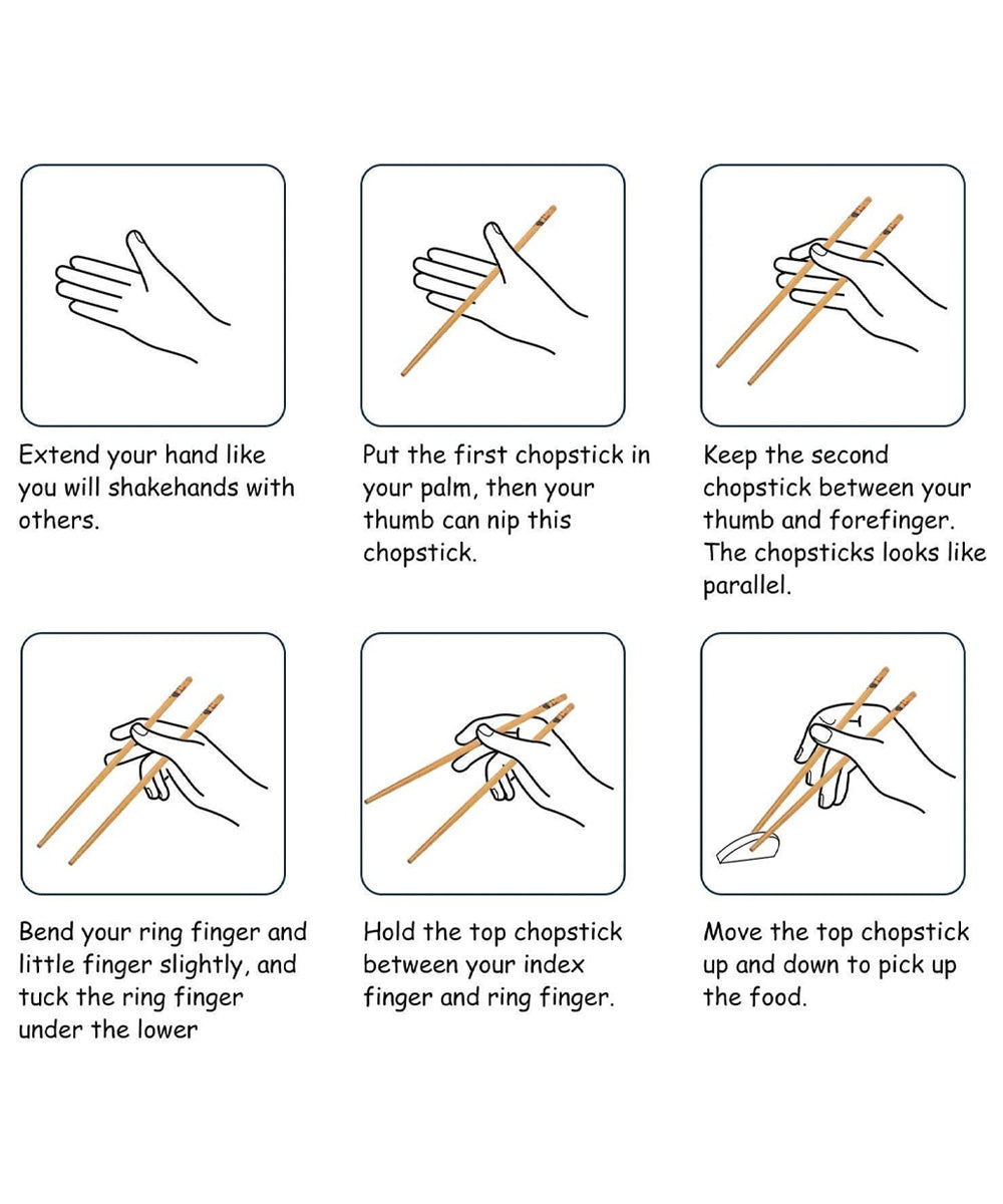 Stainless Steel Reusable Chopsticks - Set of 2