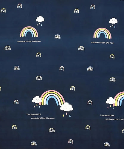 Rainbow Night Scape Kids Flat Bedsheet With Pillow Covers
