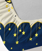 Celestial Charm Kids Flat Bedsheet With Pillow Covers