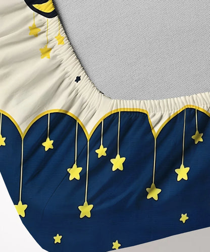 Celestial Charm Kids Flat Bedsheet With Pillow Covers