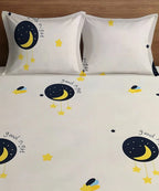 Celestial Charm Kids Flat Bedsheet With Pillow Covers