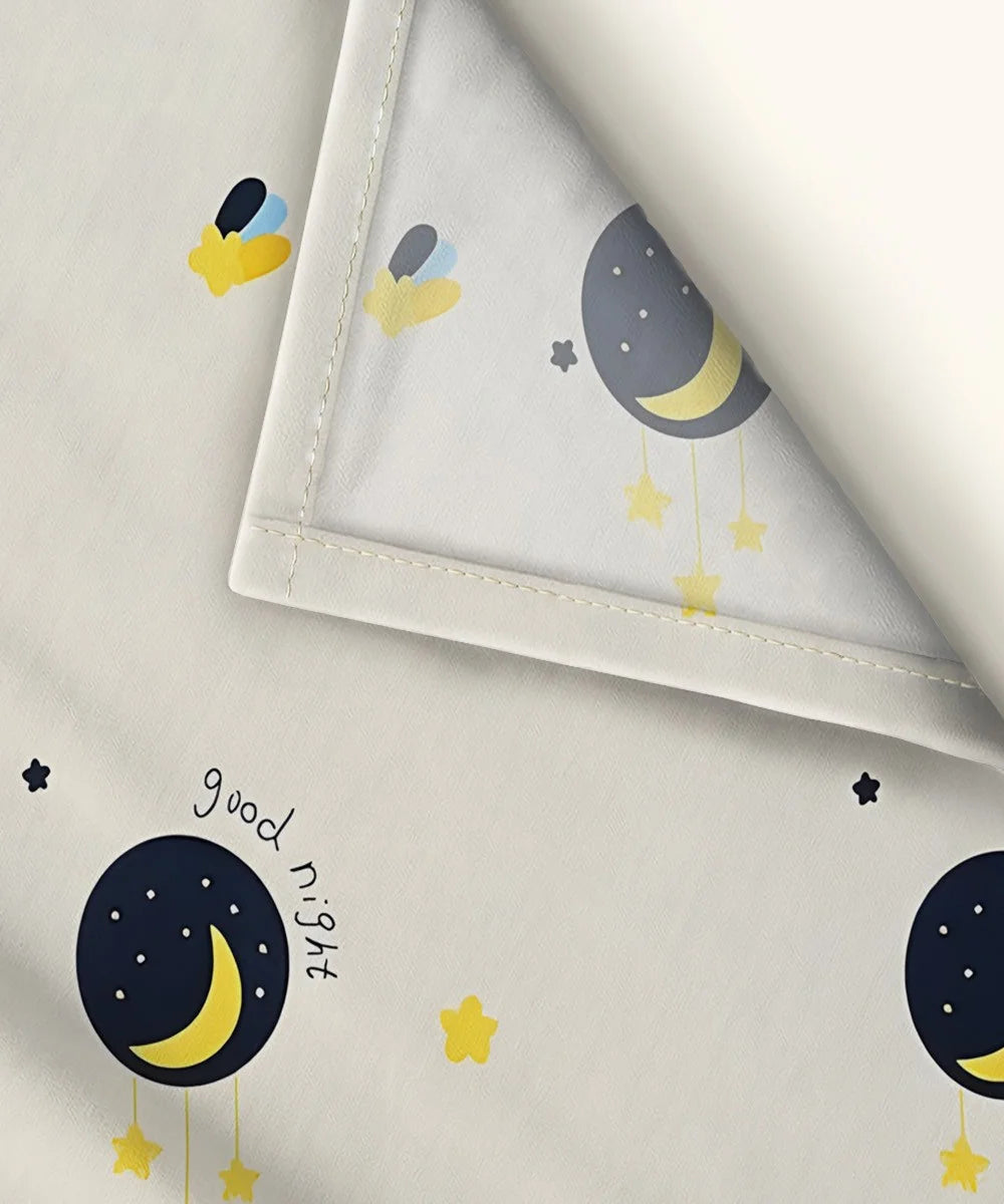 Celestial Charm Kids Flat Bedsheet With Pillow Covers