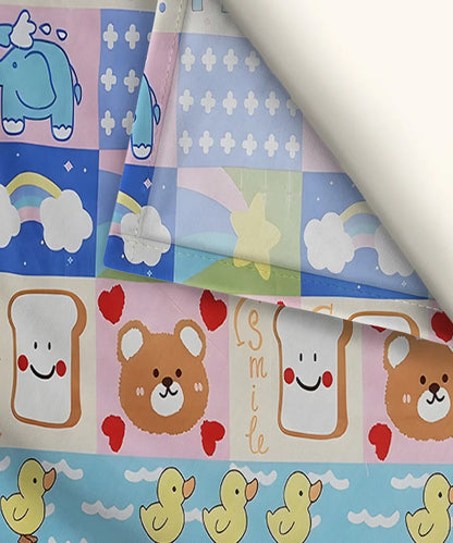 Cute Kids Flat Bedsheet With Pillow Covers