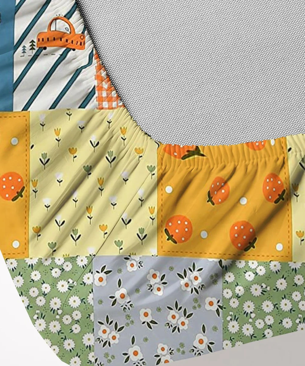 Cute Kids Flat Bedsheet With Pillow Covers