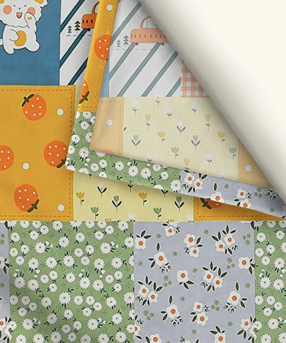 Cute Kids Flat Bedsheet With Pillow Covers
