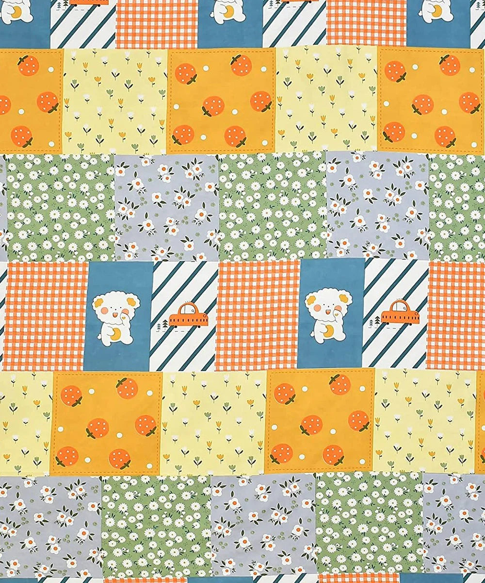 Cute Kids Flat Bedsheet With Pillow Covers