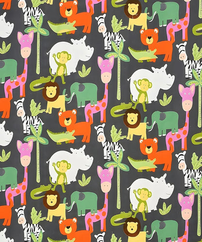 Jungle Friends Kids Flat Bedsheet With Pillow Covers
