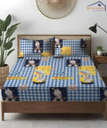 Galactic Bunny Kids Bedsheet With Pillow Covers