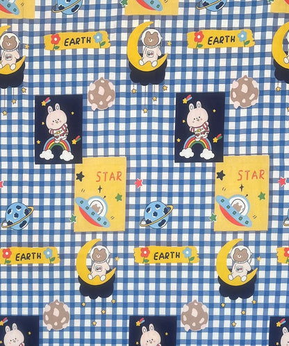 Galactic Bunny Kids Bedsheet With Pillow Covers