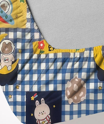 Galactic Bunny Kids Bedsheet With Pillow Covers