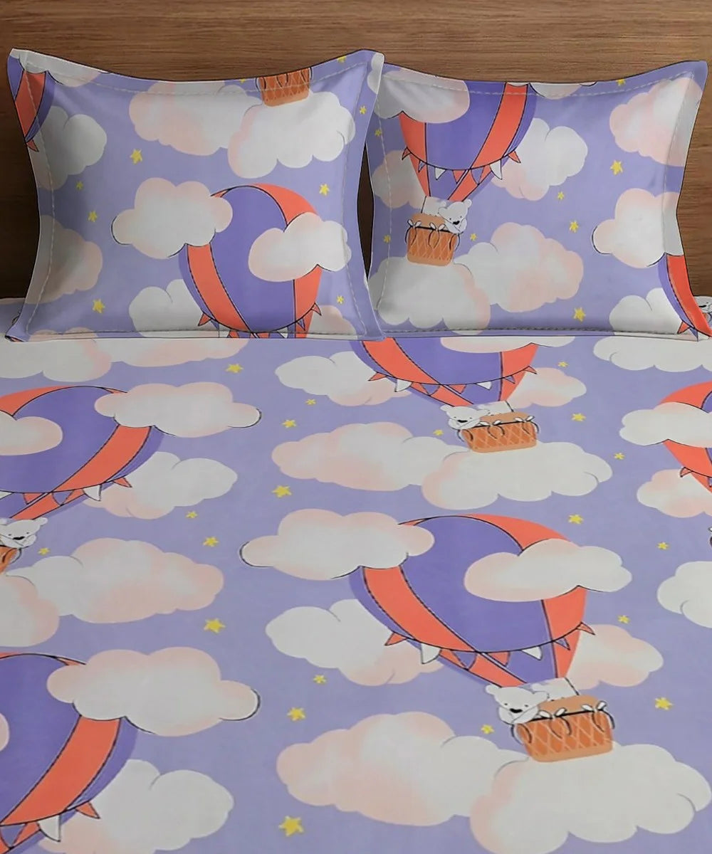 Fly High Kids Flat Bedsheet With Pillow Covers
