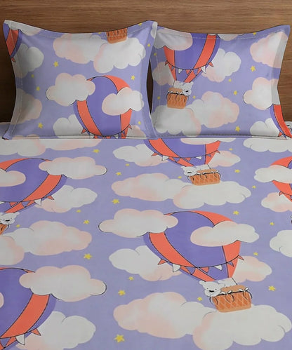Fly High Kids Flat Bedsheet With Pillow Covers