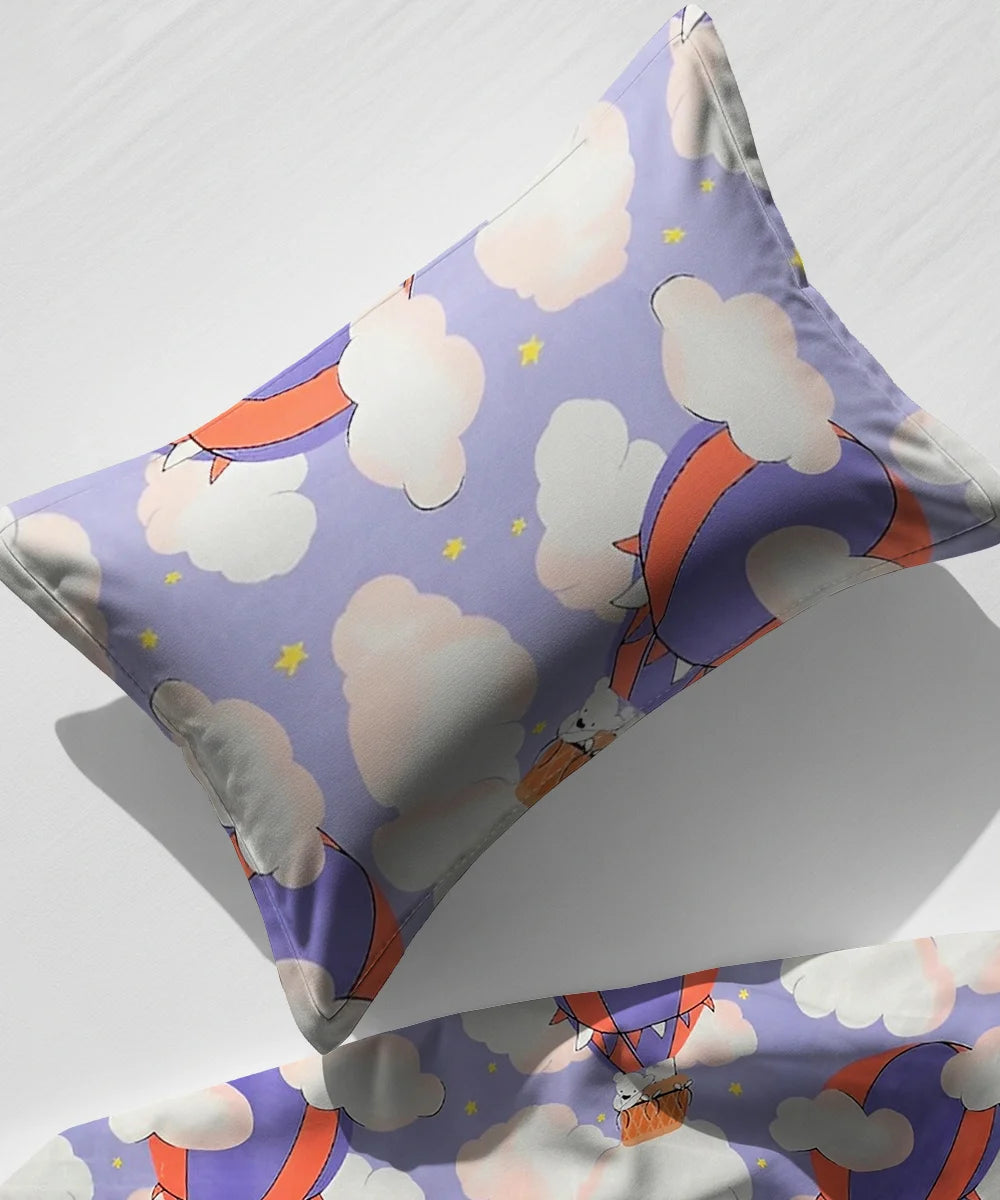 Fly High Kids Flat Bedsheet With Pillow Covers