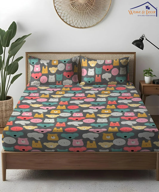 Jungle Book Kids Flat Bedsheet With Pillow Covers