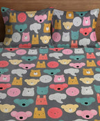 Jungle Book Kids Flat Bedsheet With Pillow Covers
