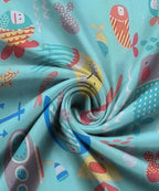 Life in Sea Kids Flat Bedsheet With Pillow Covers