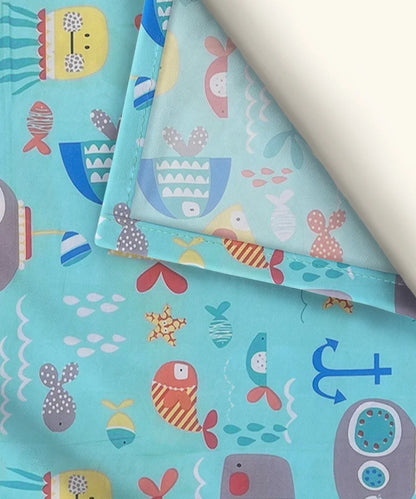 Life in Sea Kids Flat Bedsheet With Pillow Covers