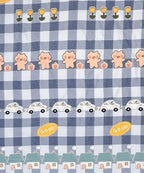 Cute Kids Kids Flat Bedsheet With Pillow Covers