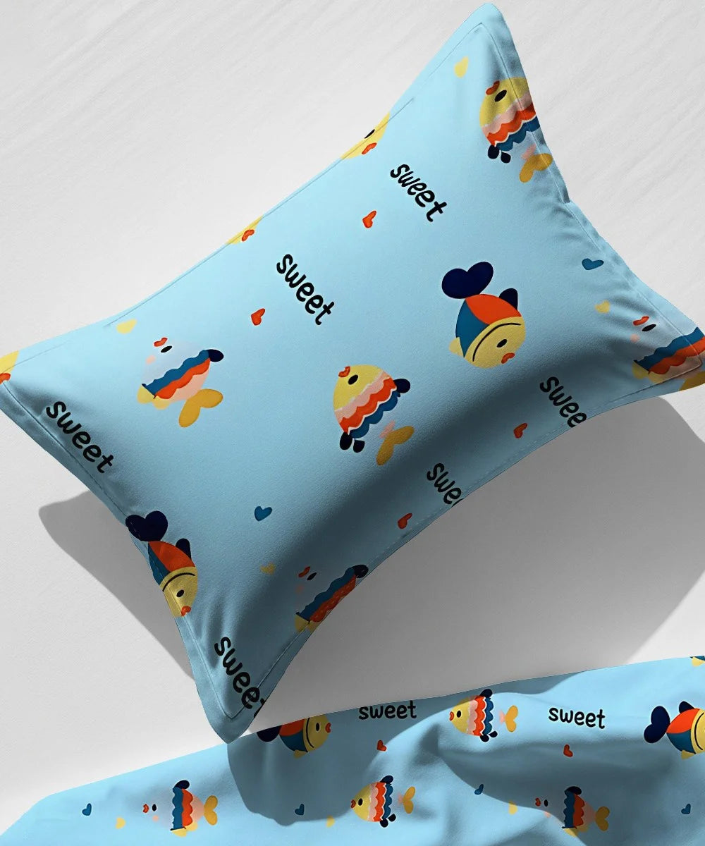 Finding Nimo Kids Flat Bedsheet With Pillow Covers