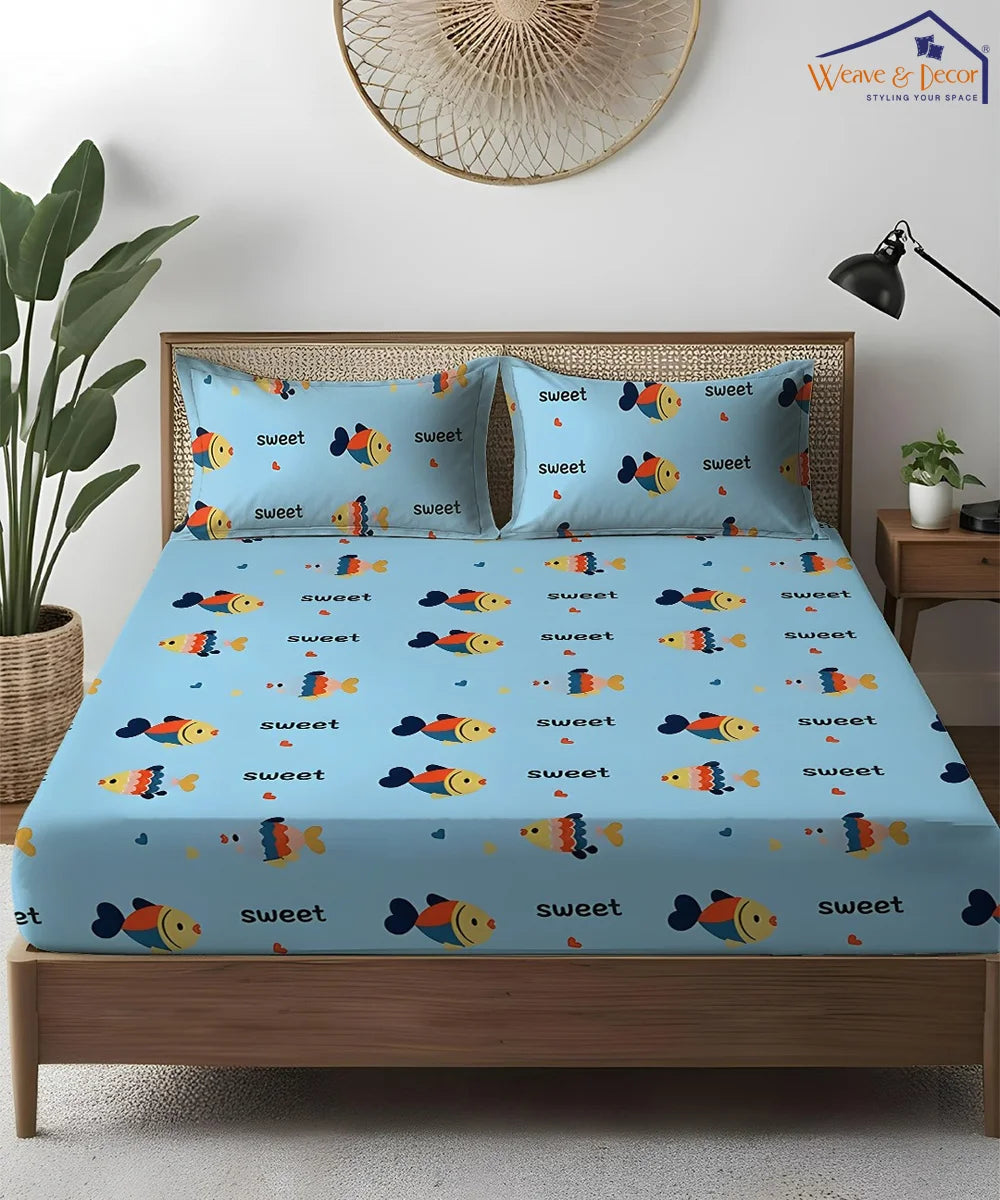 Finding Nimo Kids Flat Bedsheet With Pillow Covers