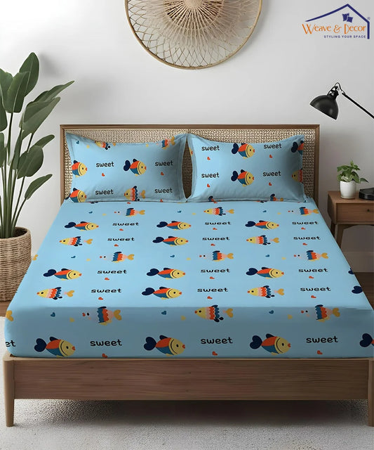 Finding Nimo Kids Flat Bedsheet With Pillow Covers