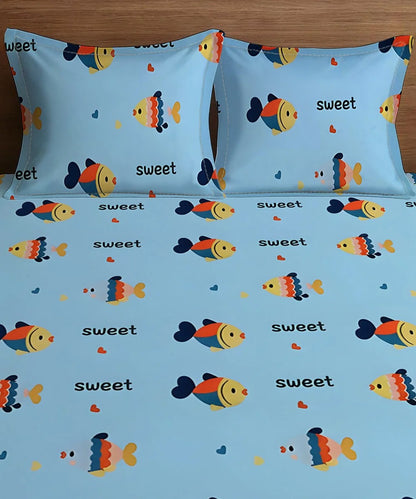 Finding Nimo Kids Flat Bedsheet With Pillow Covers